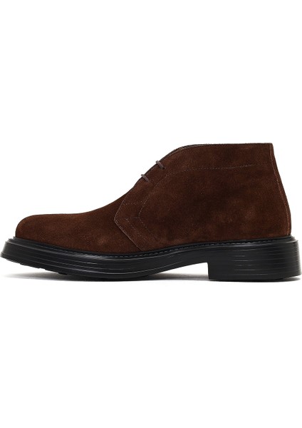 Erkek Kahverengi Bağcıklı Süet Deri Bot 25WFD611110 fiyatları