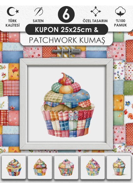 Patchwork Kumaş Seti – Dikiş ve Hobi Için %100 Pamuk Desenli Kumaş Kuponları