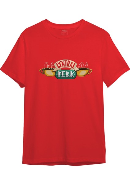 Central Perk / Friends Tişört - Kırmızı