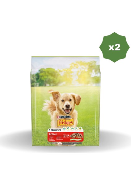Friskies Sığırlı Köpek Maması 2400 gr - (2 Adet)