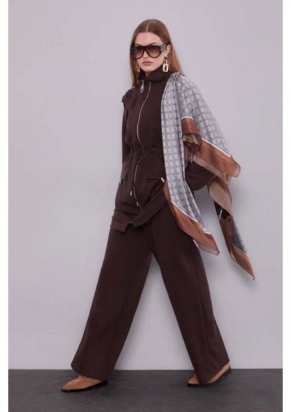 Acı Kahve Cep Aksesuar Detaylı İkili Takım