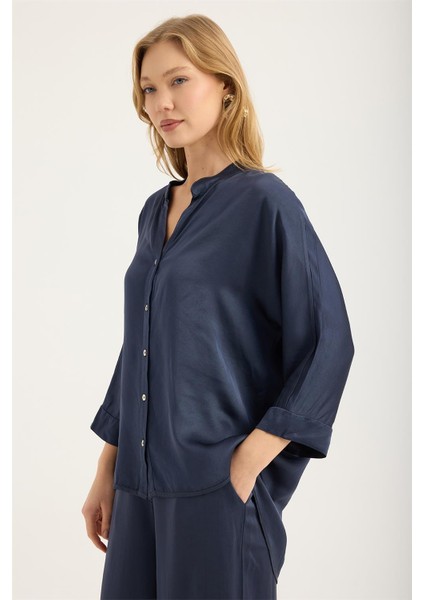 Dik Yaka ¾ Kol Yarasa Gömlek fiyatları