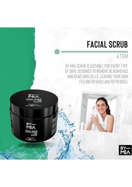 By Mıa Yüz ve Vücut Peelingi - Atom 300ML | Tüm Cilt Tipleri Için Nemlendirici Etki | Avokado, Narenciye ve Vanilya Kokulu