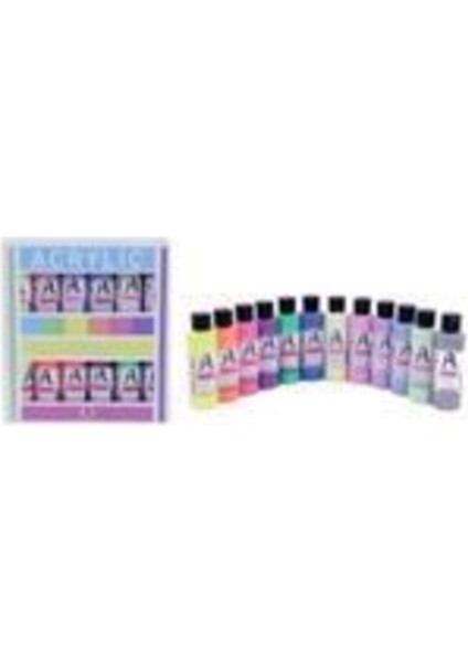 Mona Lisa 12X70ML Akrilik Boya Fırça Hediyeli - Normal + C fiyatları