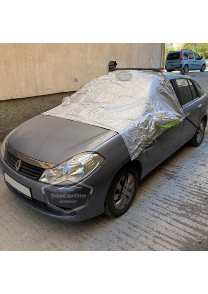 Her Araca Uygun Ön ve Yan Cam Brandası Aynalara Geçme Çadır Araç Camı Buzlanma Önleyici ve Koruyucu Branda Cam Üstü Kar Örtüsü Buz Brandası Güneş Önleyici Su Geçirmez