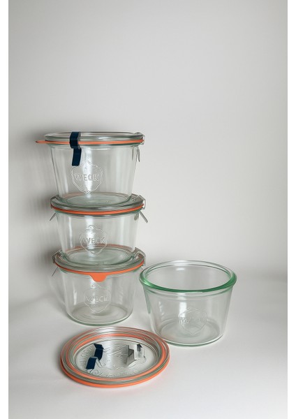 Weck 370 ML KLİPS KAPAKLI CAM KAVANOZ- 4 ADET