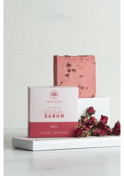 Güllü ve Zeytinyağlı El Yapımı Doğal Sabun fiyatları