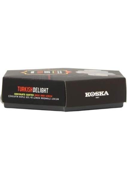 Koska 140 Gram Gül Limon Aromalı Çikolata Kaplı Lokum
