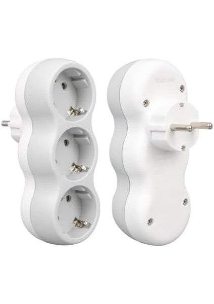 Dikey Çoklu Priz, A, Duvar Tipi Priz Çoklayıcı Çoğaltıcı, 3680 Watt Güç Kapasitesi (Üçlü) modelleri