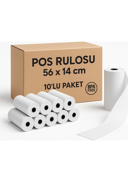 Pos Rulosu- 56 x 14 cm -100 adetlik koli fiyatları