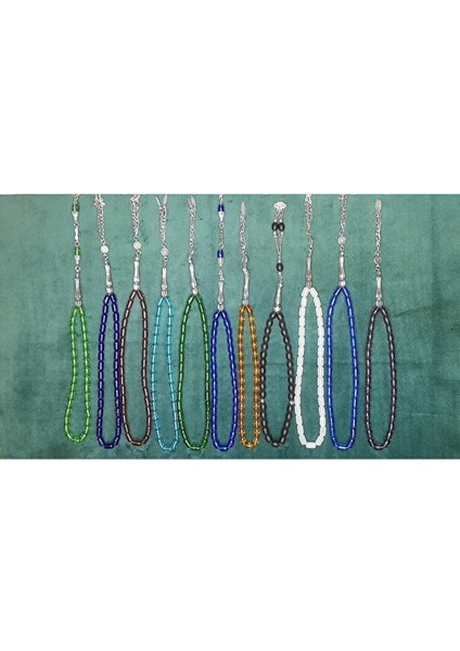 Cam Tesbih Seti 15 Adet Tek Tek Hediye Kutusunda T-447-9