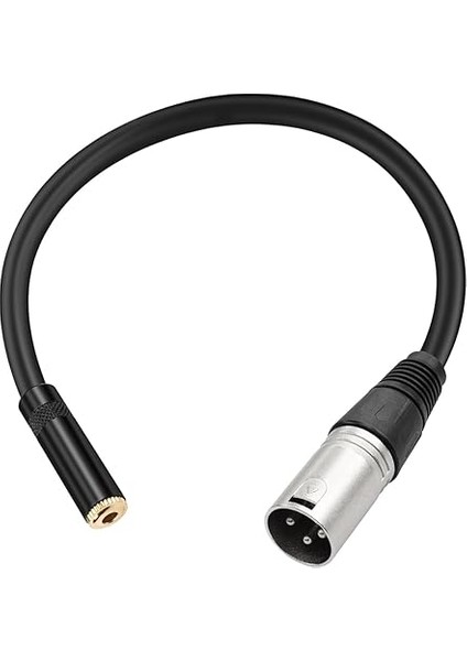 Xlr-- 3,5 mm Ses Adaptör Kablosu, Mikrofon Ses Kartı Bağlantısı Için, 3,5 mm Tss Soketine Xlr Fiş, Amplifikatör, Mikser Gibi Ses Cihazları Için 30 cm Kablo fiyatları