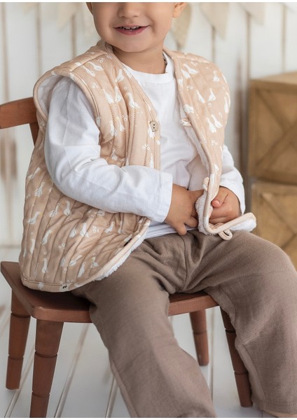 Ördek Desenli Peluş Bebek Yeleği fiyatları