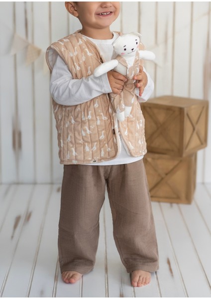 Ördek Desenli Peluş Bebek Yeleği modelleri