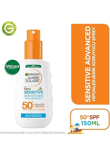 Ambre Solaire Sensitive Advanced Çocuk Hipoalerjenik Güneş Koruyucu Sprey SPF50+ 150ML fiyatları