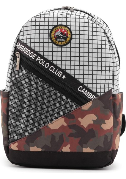 Polo Club Kamuflaj Laptop Bölemli Sırt Çantası