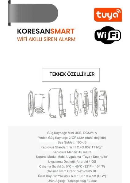 Tuya Wifi/zigbee Akıllı Siren Alarm fırsatları