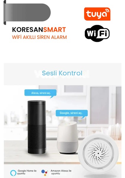 Tuya Wifi/zigbee Akıllı Siren Alarm