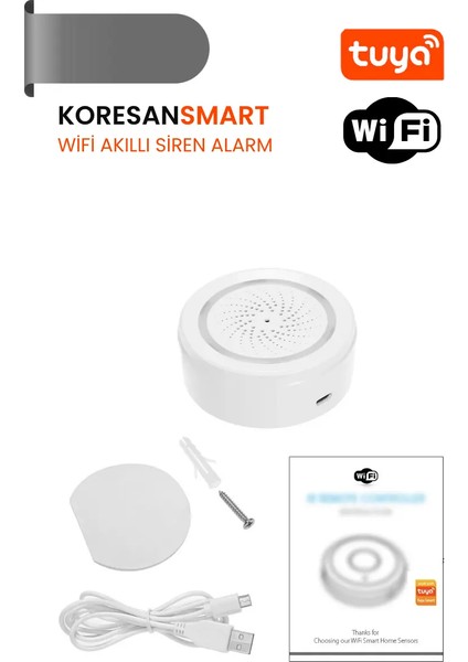 Tuya Wifi/zigbee Akıllı Siren Alarm