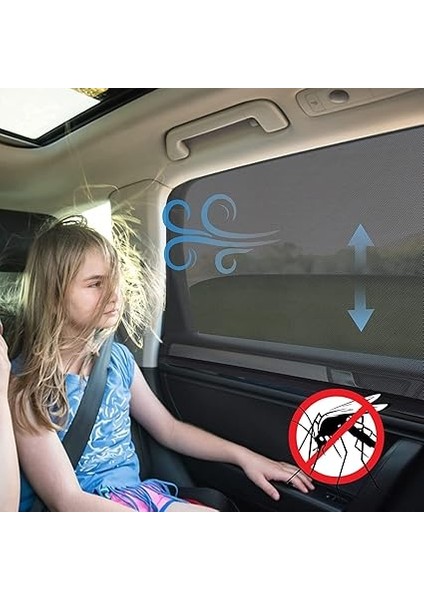 Oto Yan Cam Perde Güneşlik Koruyucu Mahremiyet Perdesi (1 Adet) Çocuk Seyahat Perdesi Oto Aksesuar fiyatları