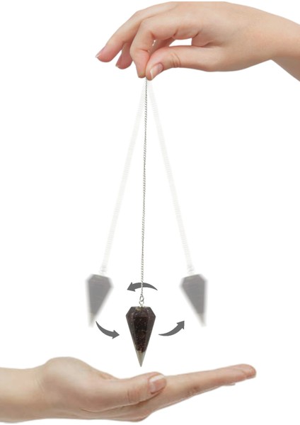 Lal, Garnet Taşlı Orgonit Pandül Sarkaç 440-5 modelleri