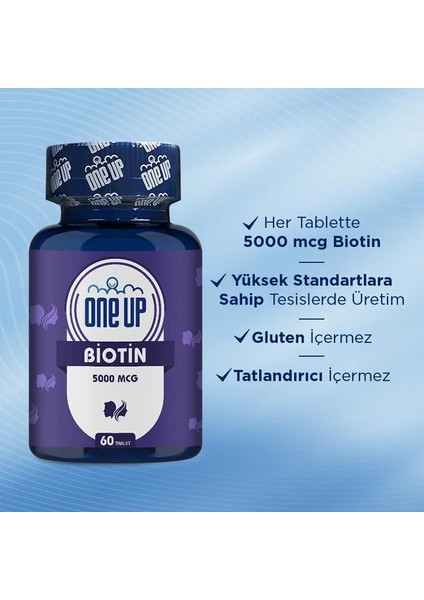 One Up Biotin 5000 Mcg 60 Tablet modelleri
