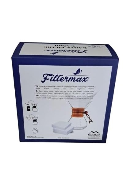 Chemex 5-8 Fincan Uyumlu Filtre Kağıdı, 100 Adet fiyatları