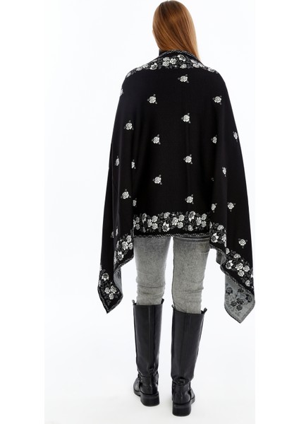 Güllü Model-Kadın,genç,anne,triko Omuz Şalı- Siyah- Kemik indirimleri