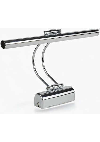 Enerji Tasarruflu Flüt LED Tablo Çalışma Masası Duvar Sanat Eseri Ayna Dekoratif ve Modern Aydınlatma 35 cm Elektrikli 6500K Beyaz Işık (Gümüş(Krom))