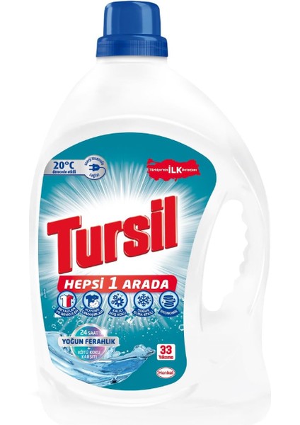 Tursil Yoğun Ferahlık Sıvı Çamaşır Deterjanı 33 Yıkama 2145 ml modelleri