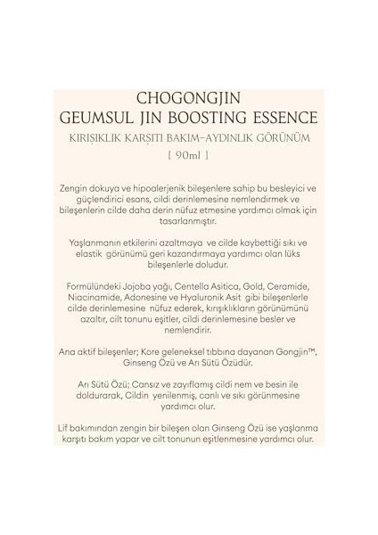 Chogongjin Geumsul Jin Güçlendirici Esans 50ML
