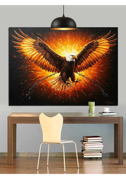Avlanan Kartalın Hızı Dekoratif Kanvas - Mdf Ahşap Tablo indirimleri