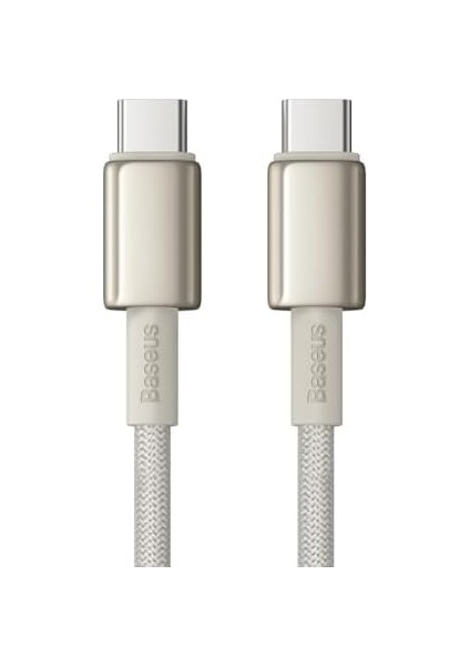 Hızlı Şarj Kablosu Type-C To Type-C 100W, 1m, Titanyum Rengi fiyatları
