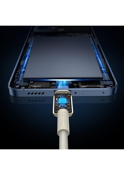 Hızlı Şarj Kablosu Type-C To Type-C 100W, 1m, Titanyum Rengi modelleri