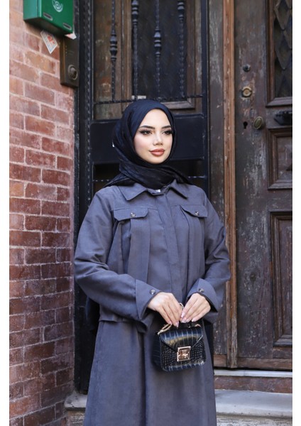 Cepli Detaylı Süet Etekli Takım fırsatları