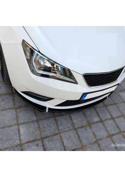 Seat Leon Mk3 Uyumlu Evrensel Universal 3 Parça Cupra Kupra Ön Ek Tampon Dili Lip Esnek Karlık