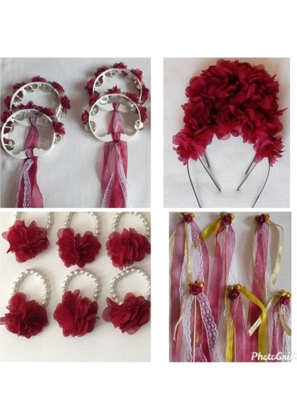 Kına Malzemeleri Tef Kına Tacı Kına Seti Parti Aksesuarı