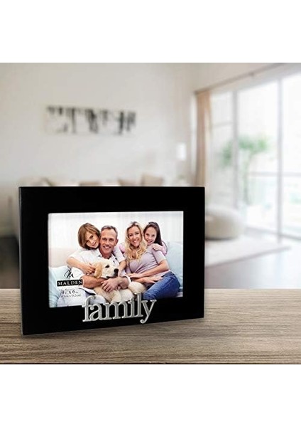 Uluslararası Tasarımlar Aile Ifadeleri Resim Çerçevesi, 4x6, Siyah modelleri