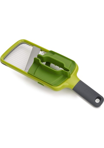 Multi-Grip Mutfak Mandolin, Ayarlanabilir Sebze Kesici ve Soğan Kesici, 3 Dilim Kalınlığı, Saplı, Yeşil