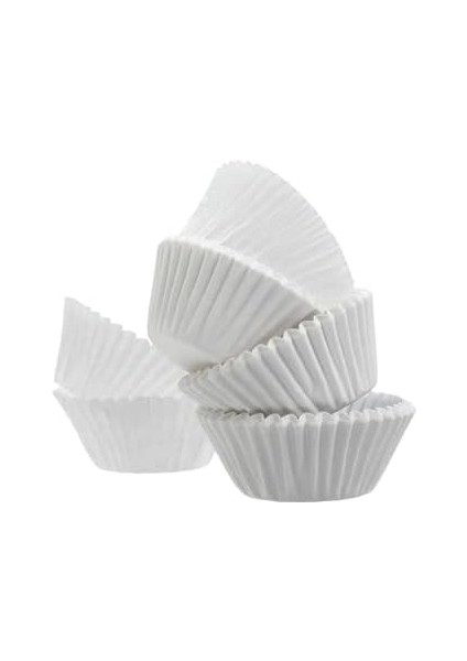 Hediye Sepeti Takribi 200 Adet Orta Boy Beyaz Muffin Kek Kalıbı, Browine Kalıbı 50X30 Mm, Kağıdı fiyatları