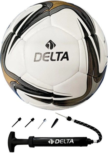 Super League El Dikişli 5 Numara Dura-Strong Futbol Topu + Çok Fonksiyonlu Top Pompası Ikili Set