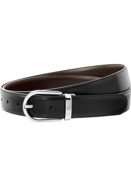 At Nalı Parlak Paladyum Finish Pin Tokalı Kemer 128135