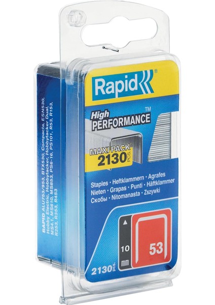 5000743 Blister Ambalaj, 2130 Zımba Teli 53/10 Mm, Galvanizli, 2.13 M