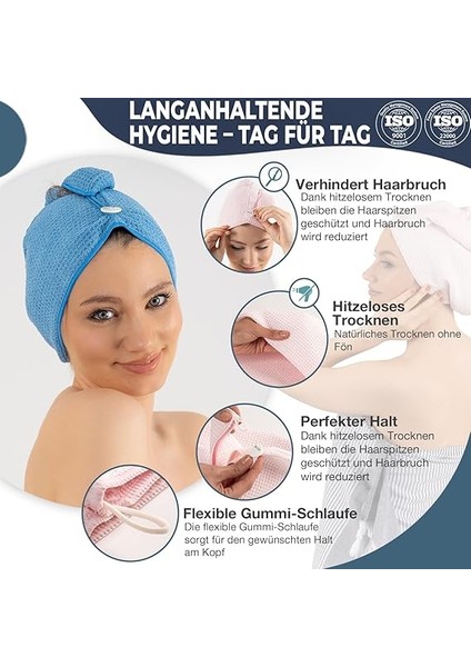 Mikrofiber Saç Bonesi - Pembe indirimleri