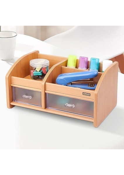 DX-404 Bambu Desenli Ahşap Kalemlik, Masaüstü Düzenleyici fiyatları