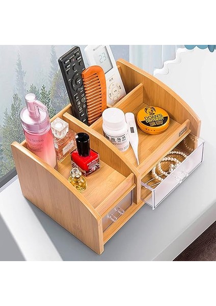 DX-404 Bambu Desenli Ahşap Kalemlik, Masaüstü Düzenleyici indirimleri