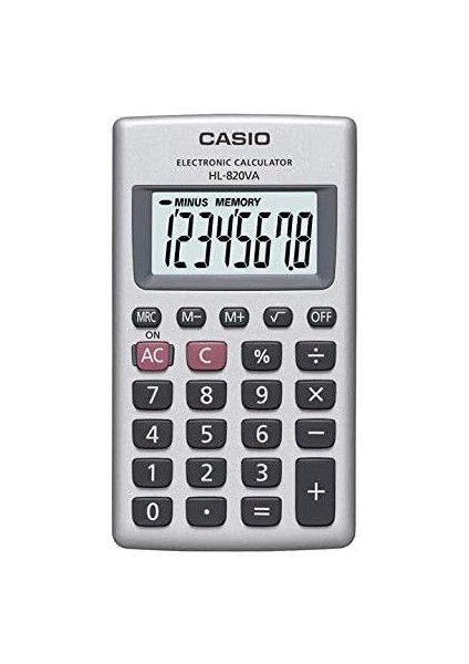 HL-820VA-W 8 Hane Beyaz Cep Tipi Hesap Makinesi