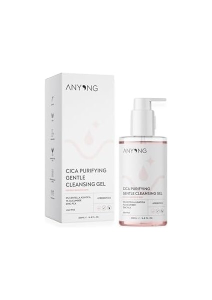 Anyong Arındırıcı Yüz Temizleme Jeli - Karma, Yağlı ve Hassas Sivilce Karşıtı Yüz Yıkama Jeli 200 ml fiyatları