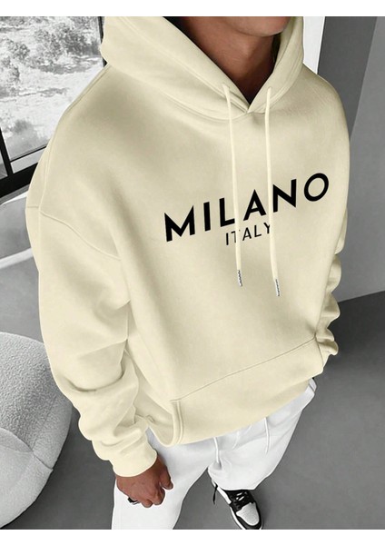 Erkek 3 Iplik Sweatshırt Oversize