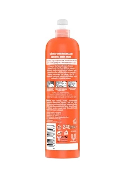 Elidor 7/24 Kurtarıcı Saç Bakım Kremi Anında Onarıcı Yıpranmış Saçlar 240 ml modelleri